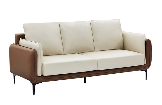 Modern Two-Tone Cream & Mocha Sofa Collection – I8210