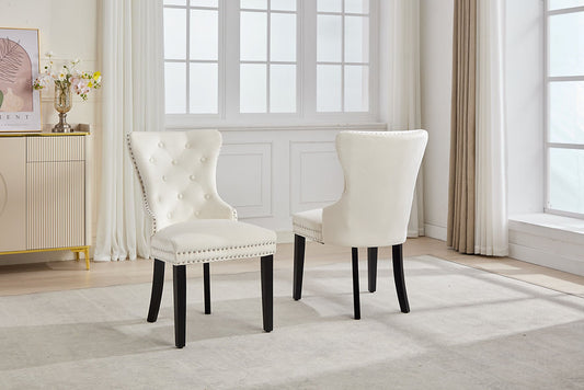Set of 2 Accent Chairs – Modern Upholstered Design-I1228