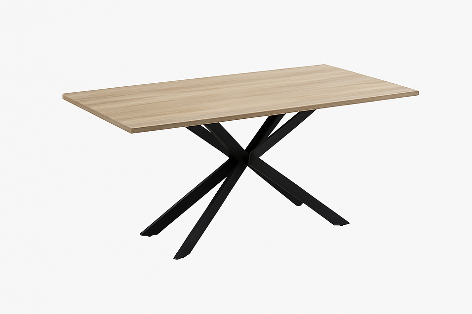 Modern 7-Piece Dining Table Set with Upholstered Chairs-I1510