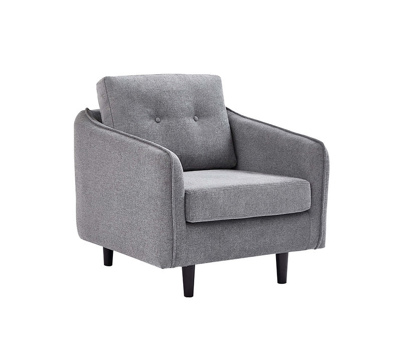 Modern Grey Fabric Sofa Loveseat Chair | Living Room Seating Collection-I8220