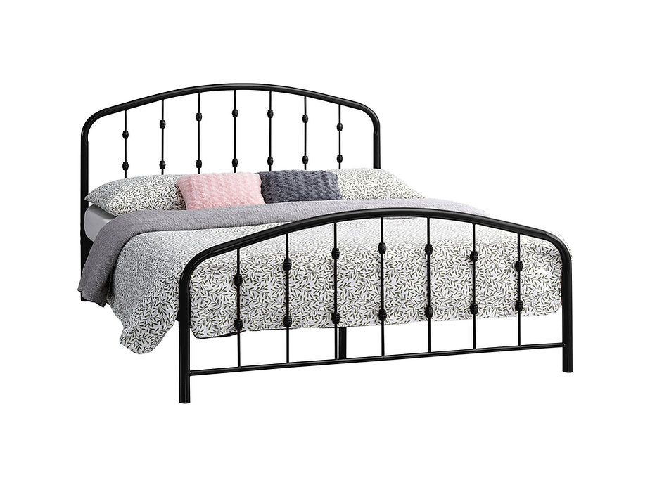 Modern Black Metal Platform Bed Frame-I5425
