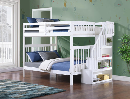Double/Double Mission Style Bunk Bed-I1855