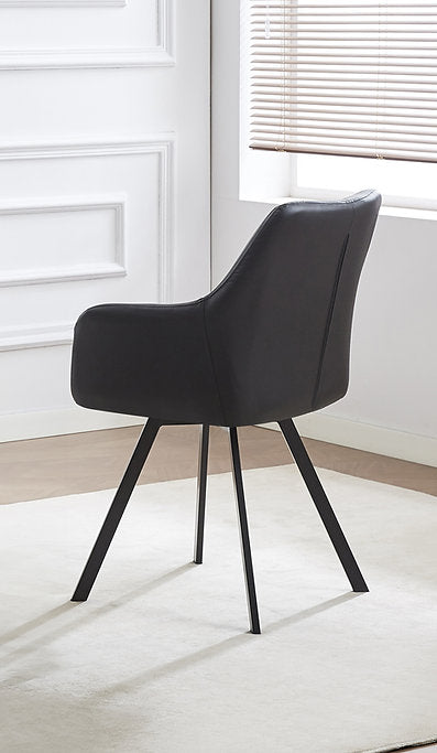 Round Dining Set with Storage Base & Swivel Chairs-I1408