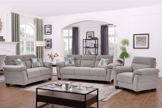 Modern Upholstered Sofa Collection -Contemporary Comfort in Grey or Beige-I8025(26)