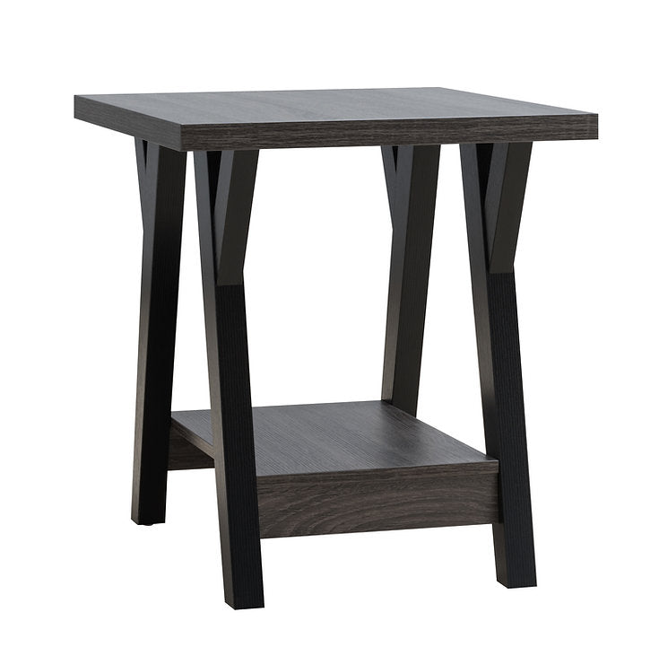 Modern 3-Piece Coffee Table Set – Contemporary Style with Black Metal Legs-I3505