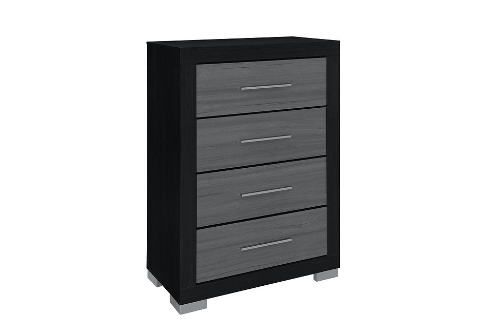 Modern LED Storage Bed & Bedroom Furniture | Emma Black Collection