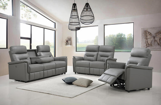 Leather Match Power Recliner Collection -I8141