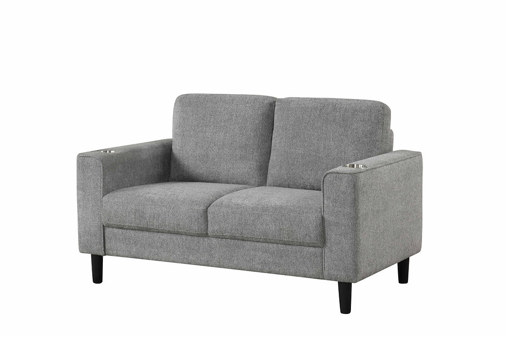 Modern Grey 3-Piece Sofa Set with Cup Holders | BONLIFE Furniture Toronto-I8240