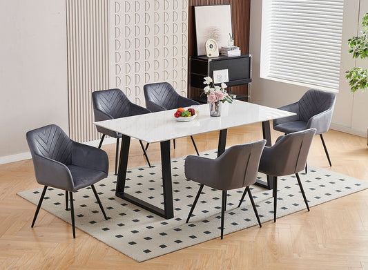 Modern 7-Piece Dining Set-I1550(1552C)