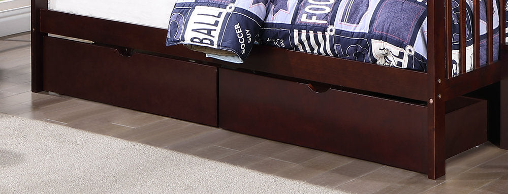 Solid Wood Single Over Single Staircase Bunk Bed-I1890(1892)