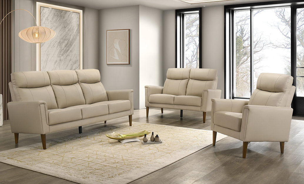 Modern High-Back Leather Match Sofa Collection-I8010