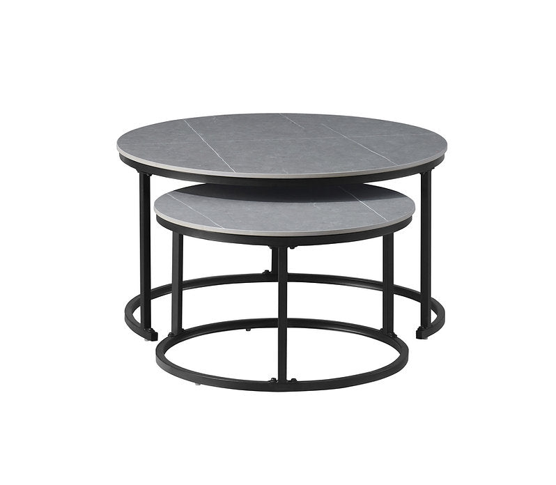 Set of 2 Round Coffee Tables-I2631