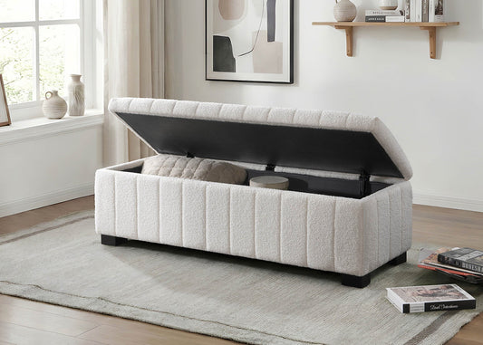 Teddy Bear Fabric Storage Bench Ottoman-I6260(1)