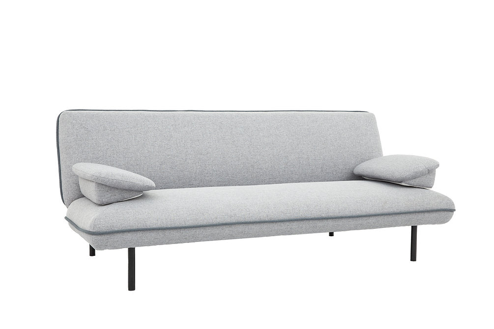 Light Grey Split-Back Sofa Bed with Memory Foam – I8035