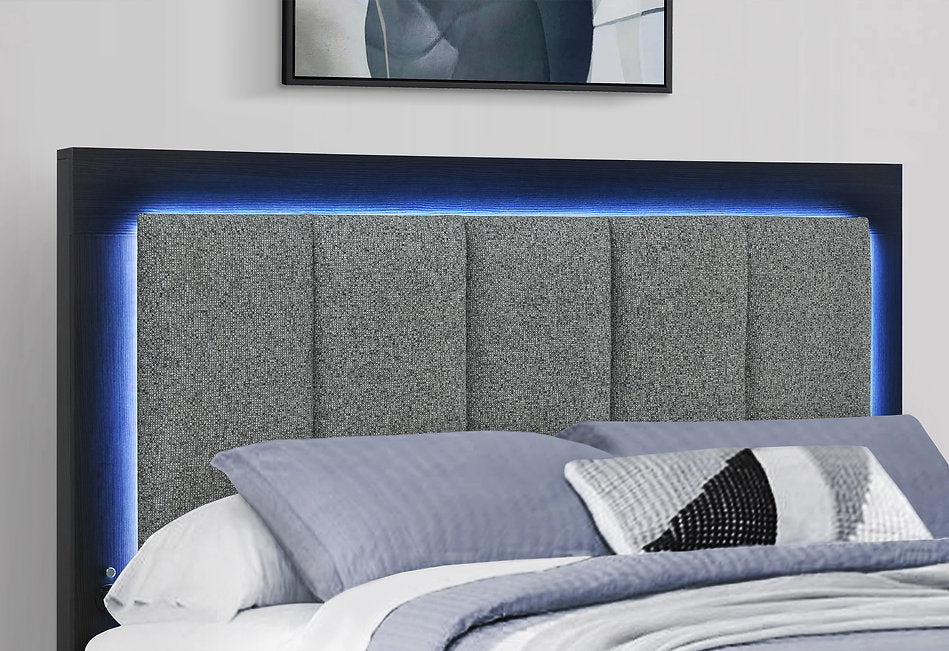 Modern LED Storage Bed & Bedroom Furniture | Emma Black Collection