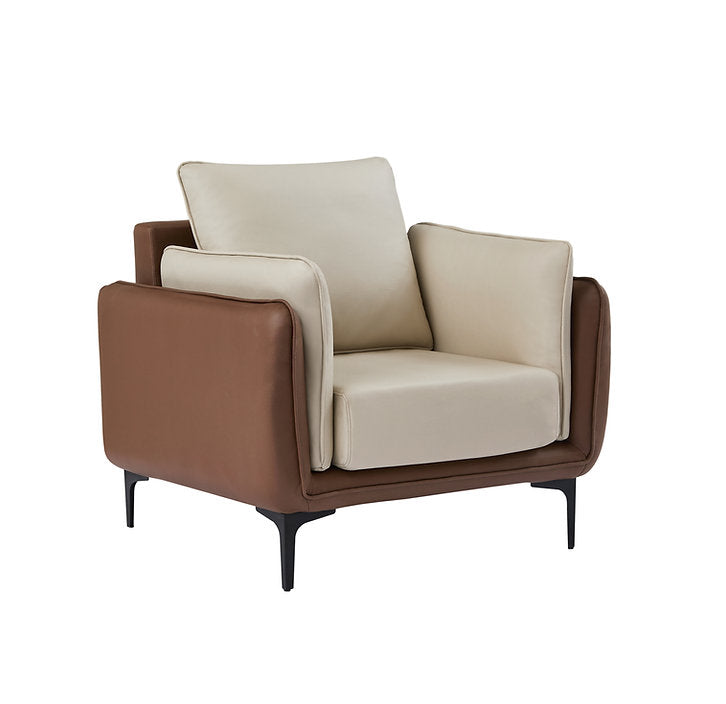 Modern Two-Tone Cream & Mocha Sofa Collection – I8210