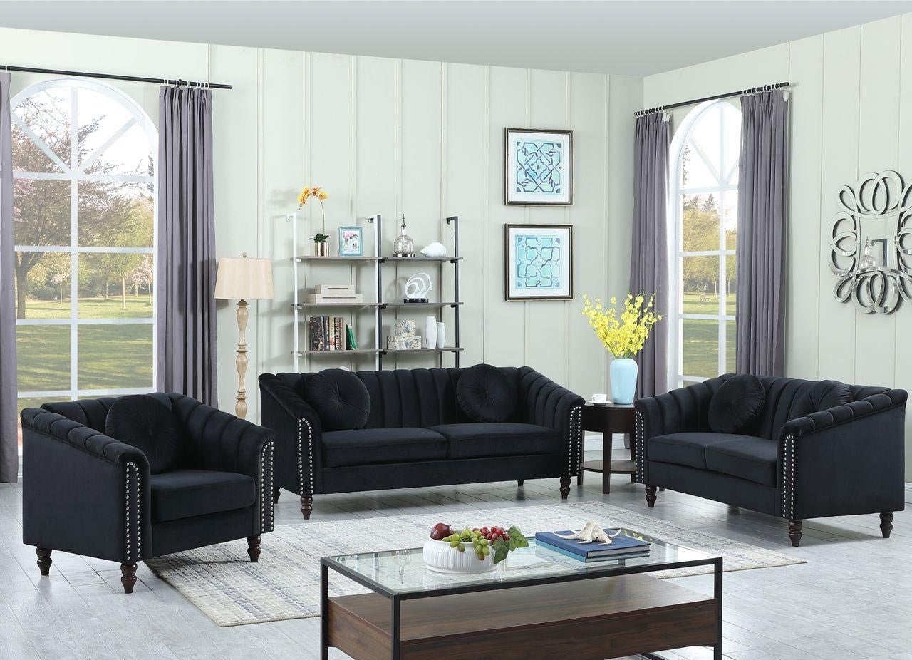 ✨ Modern Velvet 3pc Sofa Set -JONE
