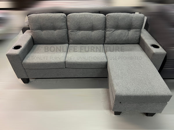 Reversible Fabric Sectional Sofa-D1867