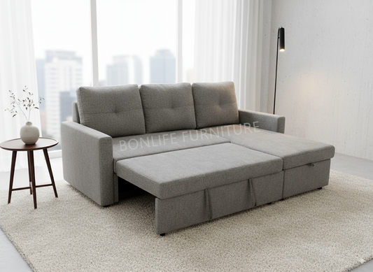Convertible Sectional Sofa Bed-ISLAND