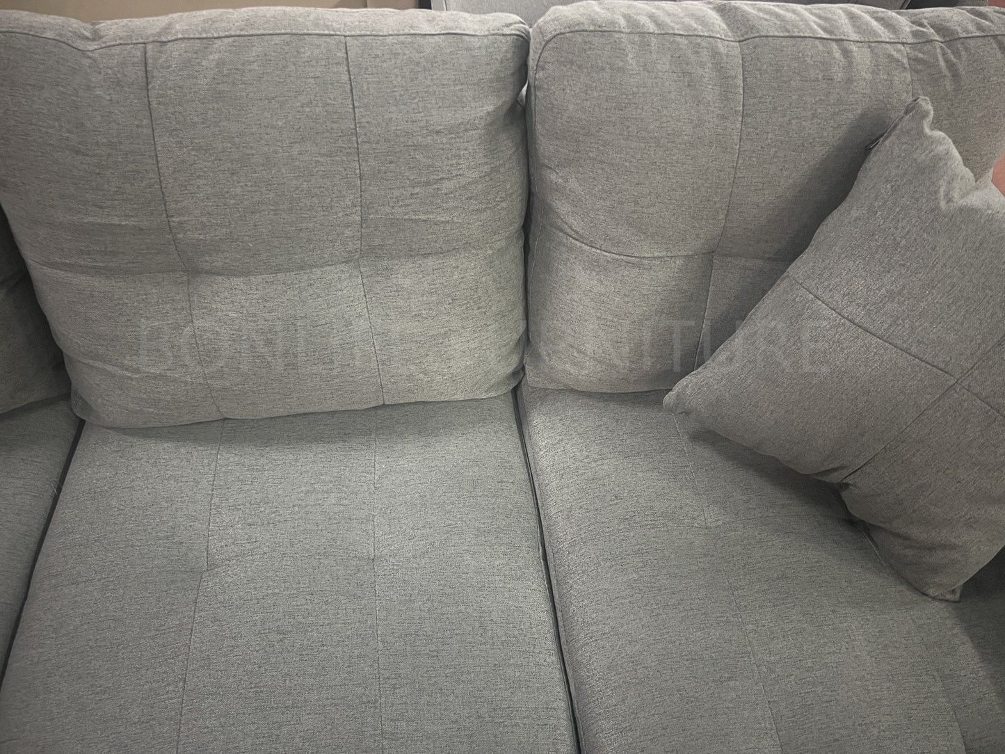 Modern Fabric Sectional Sofa with Cup Holders-D6212