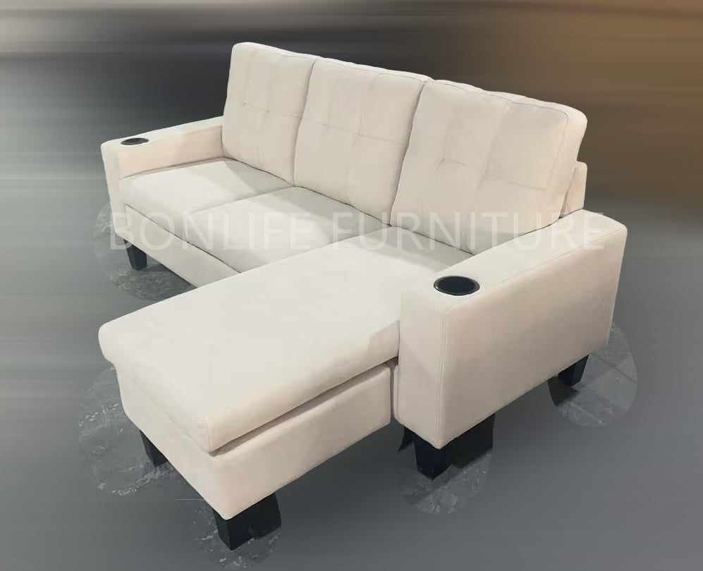 Reversible Fabric Sectional Sofa-D1867