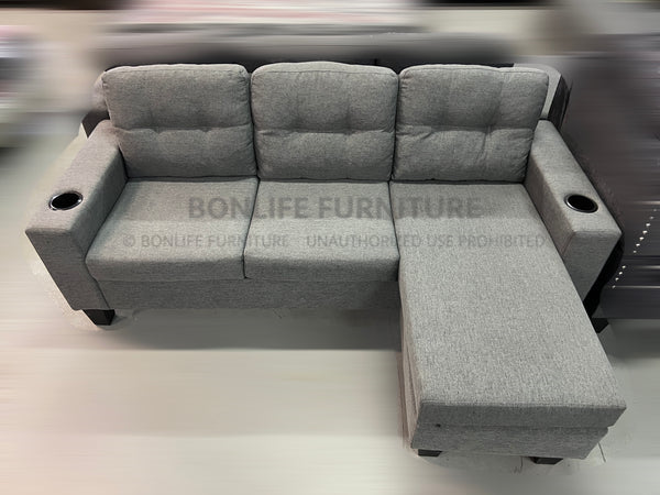 Reversible Fabric Sectional Sofa-D1867