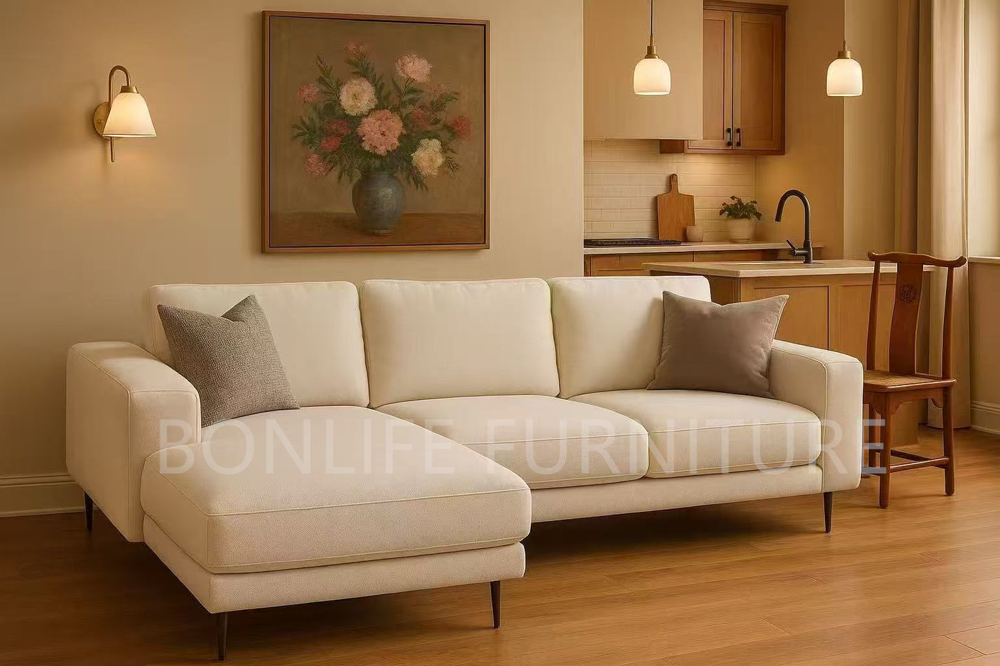 Modern Fabric Sectional Sofa