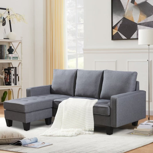 Convertible Fabric Sectional Sofa-D2209