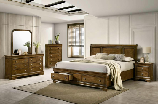 Toffee Wooden Bedroom Furniture Collection – DEXTER(Storage )