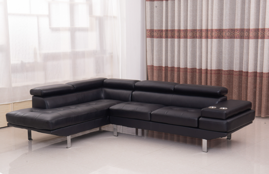 Modern Air Leather Sectional Sofa-Vegas